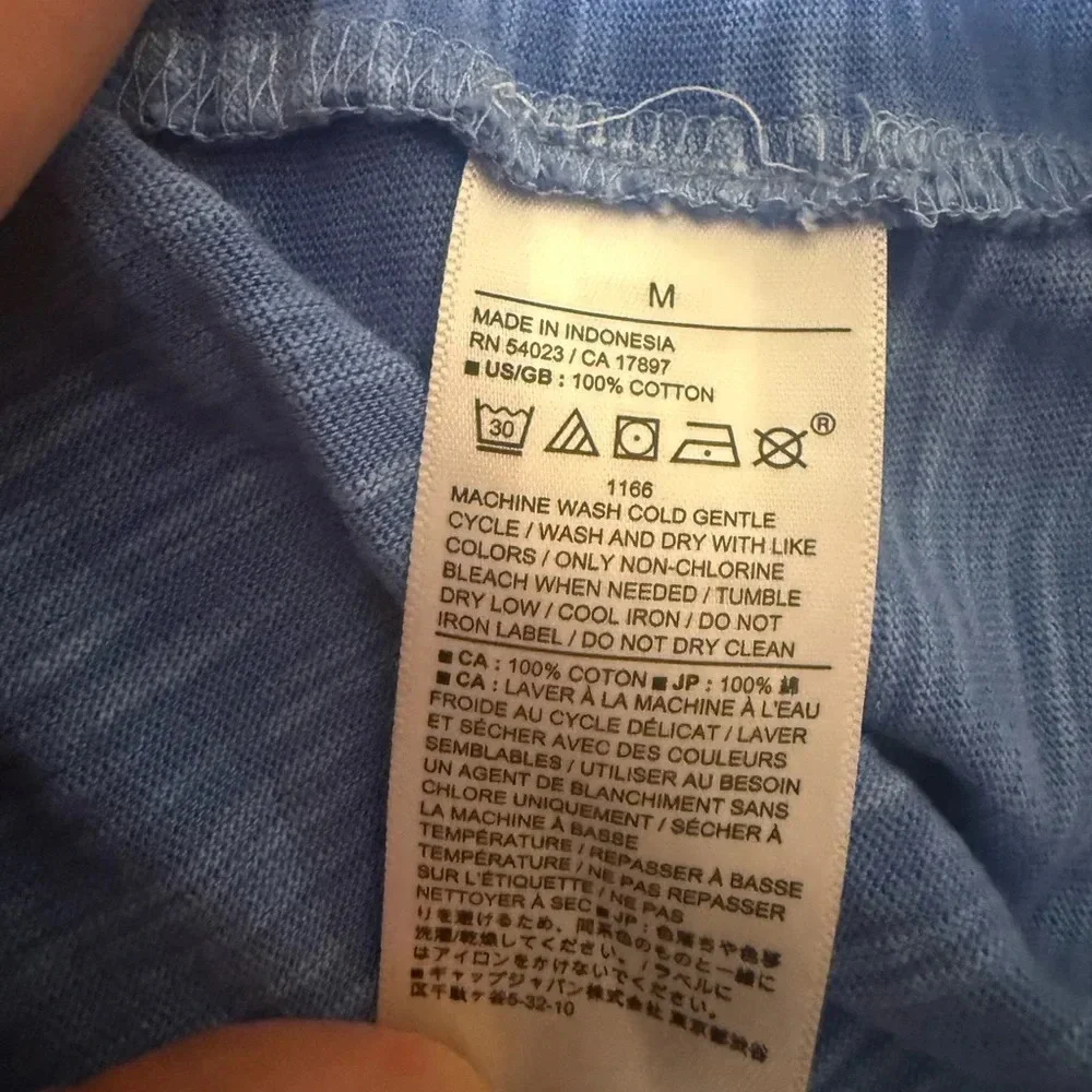 Banana Republic Vintage Blue Cotton Short Sleeve Shirt Men’s M